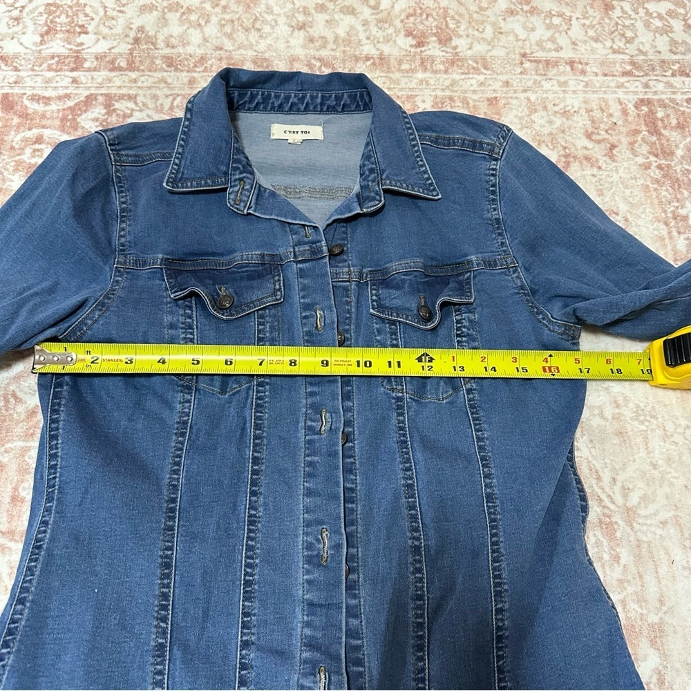 Y2K Long Denim Top by C’est Toi - Picture 7 of 10